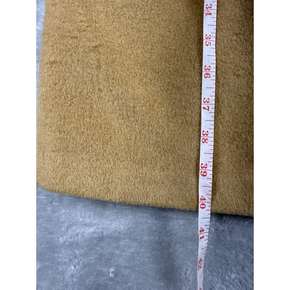 Varsity Town Clothes ORIENTAL CASHMERE Overcoat Top Coat 46R Golden Brown VTG - Picture 14 of 15